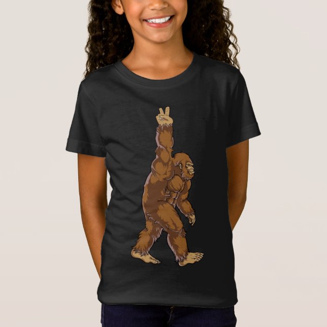 Camiseta Sinal de Paz Bigfoot (Frente)