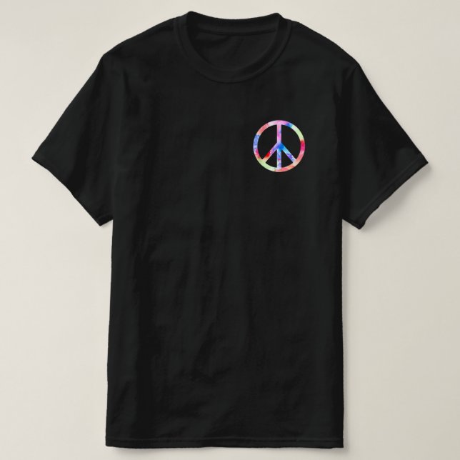 Camiseta Sinal de Paz Colorido (Frente do Design)