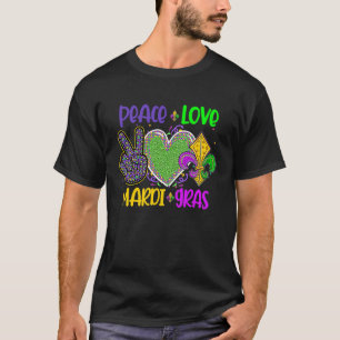 Camiseta Sinal de Paz Coração Fleur De Lys Hippie Mães de A