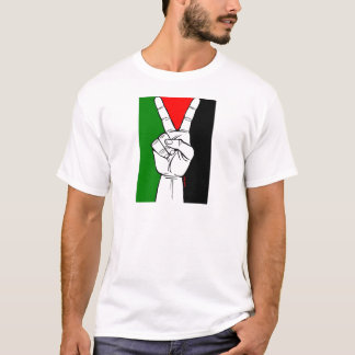 CAMISETA SINAL DE PAZ DA BANDEIRA DE PALESTINA