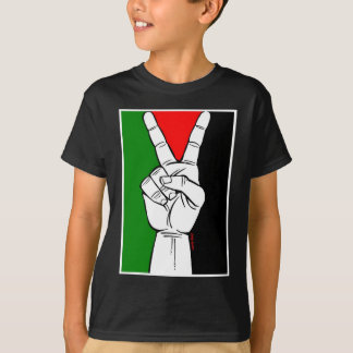 CAMISETA SINAL DE PAZ DA BANDEIRA DE PALESTINA