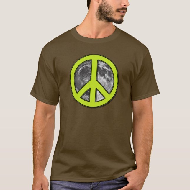 Camiseta Sinal de Paz da Lua Verde - (Frente)