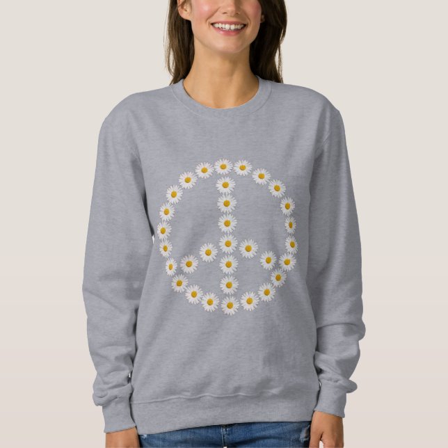 Camiseta sinal de paz daisies daisy boho (Frente)
