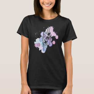 Camiseta Sinal de Paz das Mulheres Cores de Água