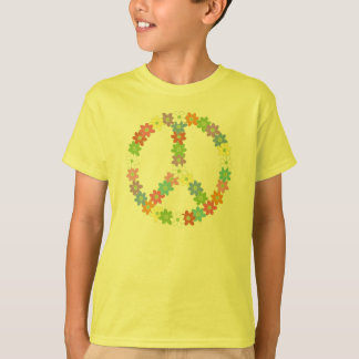 Camiseta Sinal de paz de flower power
