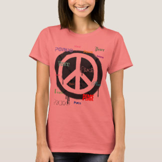Camiseta Sinal de Paz de Sprayinting Tee