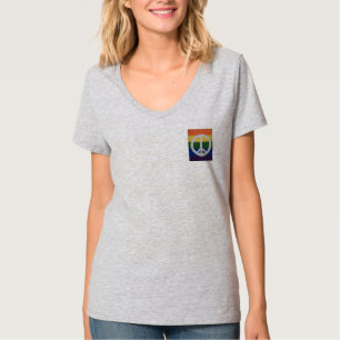 Camiseta Sinal de paz do arco-íris