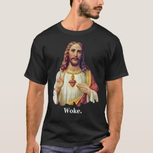 Camiseta Sinal de Paz do Sagrado Coração de Jesus Retrato D