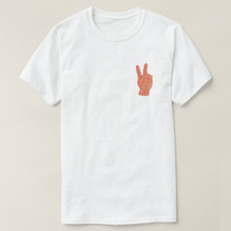 Camiseta Sinal de Paz Estilo Bordado - Liberdade de Amor