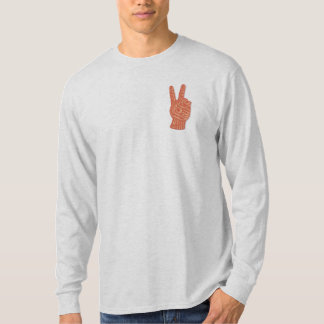 Camiseta Sinal de Paz Estilo Bordado - Liberdade de Amor