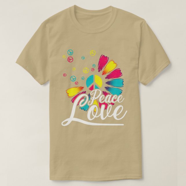 Camiseta Sinal de Paz Flor (Frente do Design)
