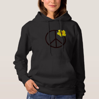 Camiseta Sinal de Paz Flor Amarelo Hibiscus