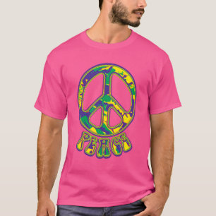 Camiseta Sinal de Paz Hippie