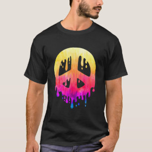 Camiseta Sinal de Paz Hippie Coloração Splash Arte da Rua H
