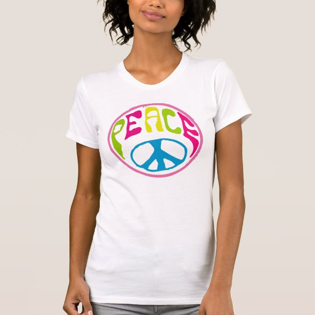 Camiseta Sinal de Paz Hippy (Frente)