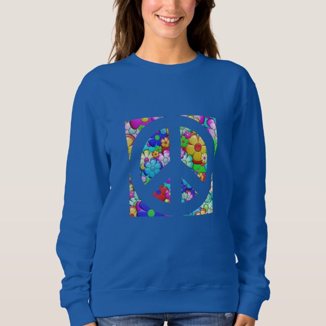 Camiseta Sinal de paz hippy (Frente)
