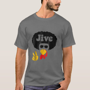 Camiseta Sinal de paz Jive Turkey Enfrentando Engraçado Shi