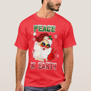 Camiseta Sinal de paz na Terra Feliz Natal - Noel Hat hipp