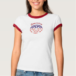Camiseta Sinal de Paz Patriótico
