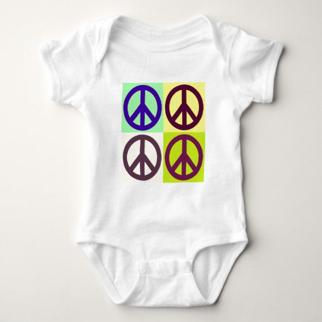 Camiseta Sinal de Paz Pop Art (Frente)
