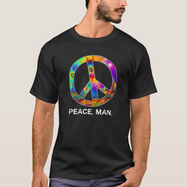 Camiseta Sinal de Paz Psicodélico (Frente)