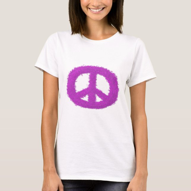 Camiseta Sinal de Paz Roxo (Frente)