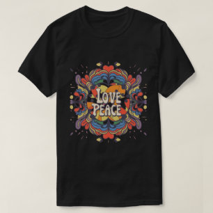 Camiseta Sinal de Paz T Shirt   Hippie Costume de 70