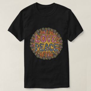 Camiseta Sinal de Paz T Shirt   Hippie Costume de 70