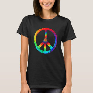 Camiseta Sinal de Paz Tie Dye Hippies Natal