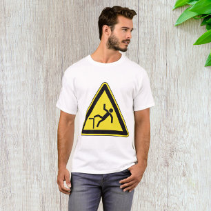 Camiseta Sinal de Pedestre com Curbo de Precaução