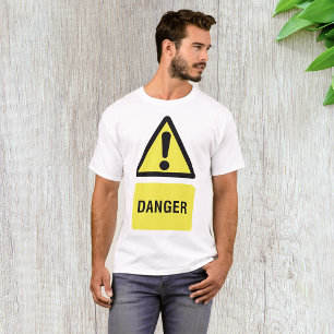 Camiseta Sinal de perigo amarelo