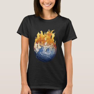 Camiseta Sinal de perigo Legal e quente para aquecimento gl