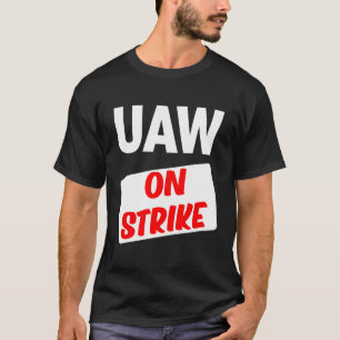 Camiseta Sinal de Piqueta de Trabalhadores Automóveis Unido
