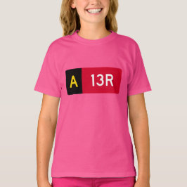 Camiseta Sinal de ponto de retenção A13R