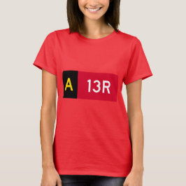 Camiseta Sinal de ponto de retenção A13R