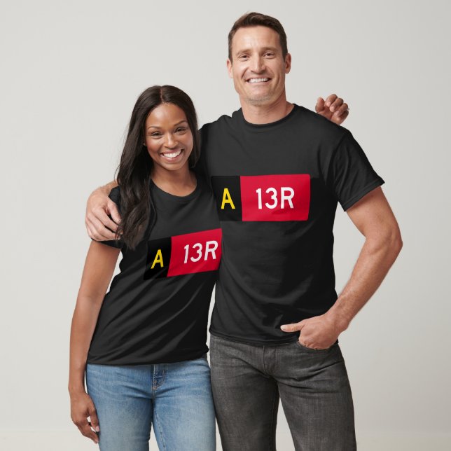 Camiseta Sinal de ponto de retenção A13R (Unissex)