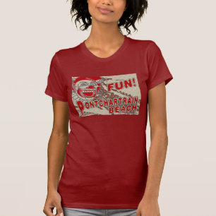 Camiseta Sinal de Praia do Pontchartrain Antigo