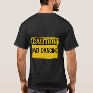 Camiseta Sinal de precaução - Pai dançando amarelo/preto
