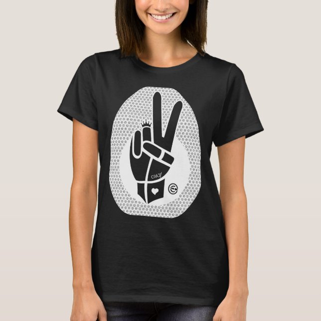Camiseta Sinal de Primeira Paz Branco (Frente)