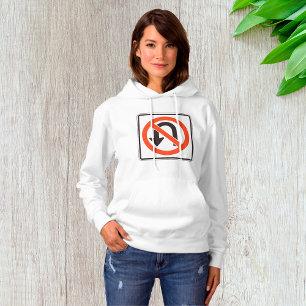 Camiseta Sinal de Proibição de Virar em U Símbolo de Segura