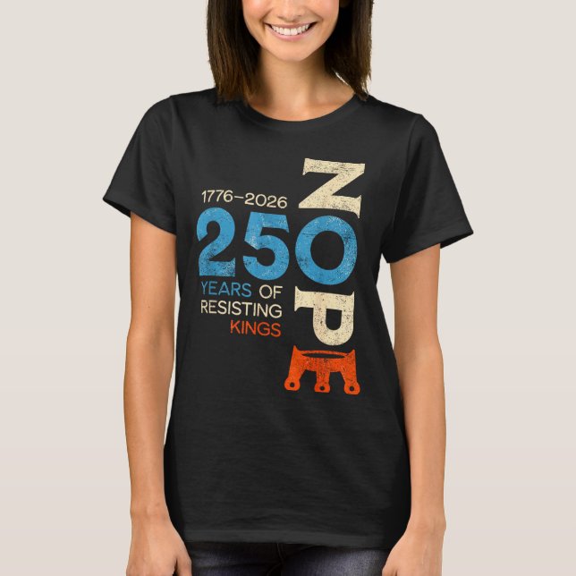 Camiseta Sinal de Protesto da Marcha Sem Reis Março 2026 (Frente)