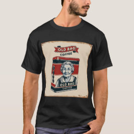 Camiseta Sinal De Publicidade Tin Para Café De Saco Antigo