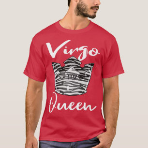 Camiseta Sinal de Rainha Zodiac Virgo com Padrão de Impress