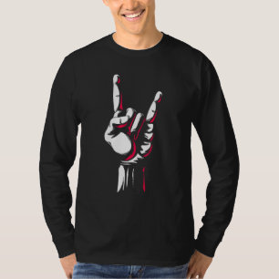 Camiseta Sinal de Rock do Duro de Música Heavy Metal