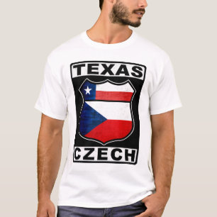 Camiseta Sinal de Rota Tcheca Americana do Texas