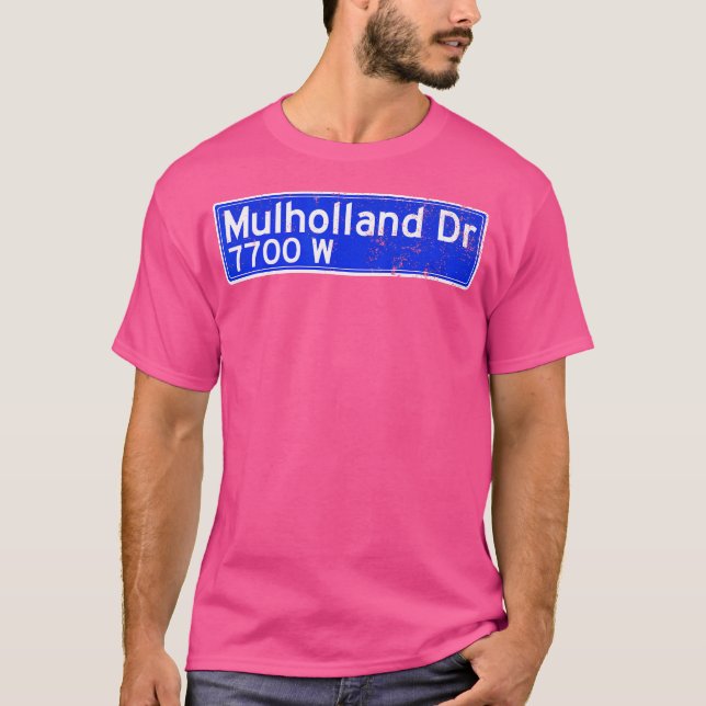 Camiseta Sinal de Rua Mulholland Dr. (Frente)