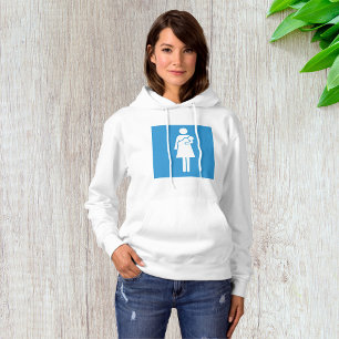 Camiseta Sinal de Sala de Pais Mulheres Hoodie