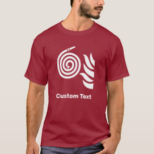 Camiseta Sinal de segurança da mangueira de incêndio