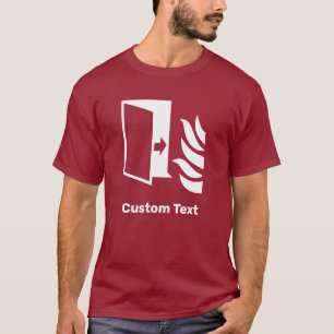 Camiseta Sinal de segurança da porta de proteção contra inc