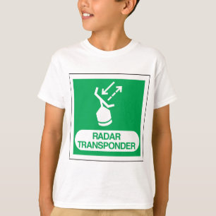 Camiseta Sinal de Segurança do Transponder de Radar de Emer